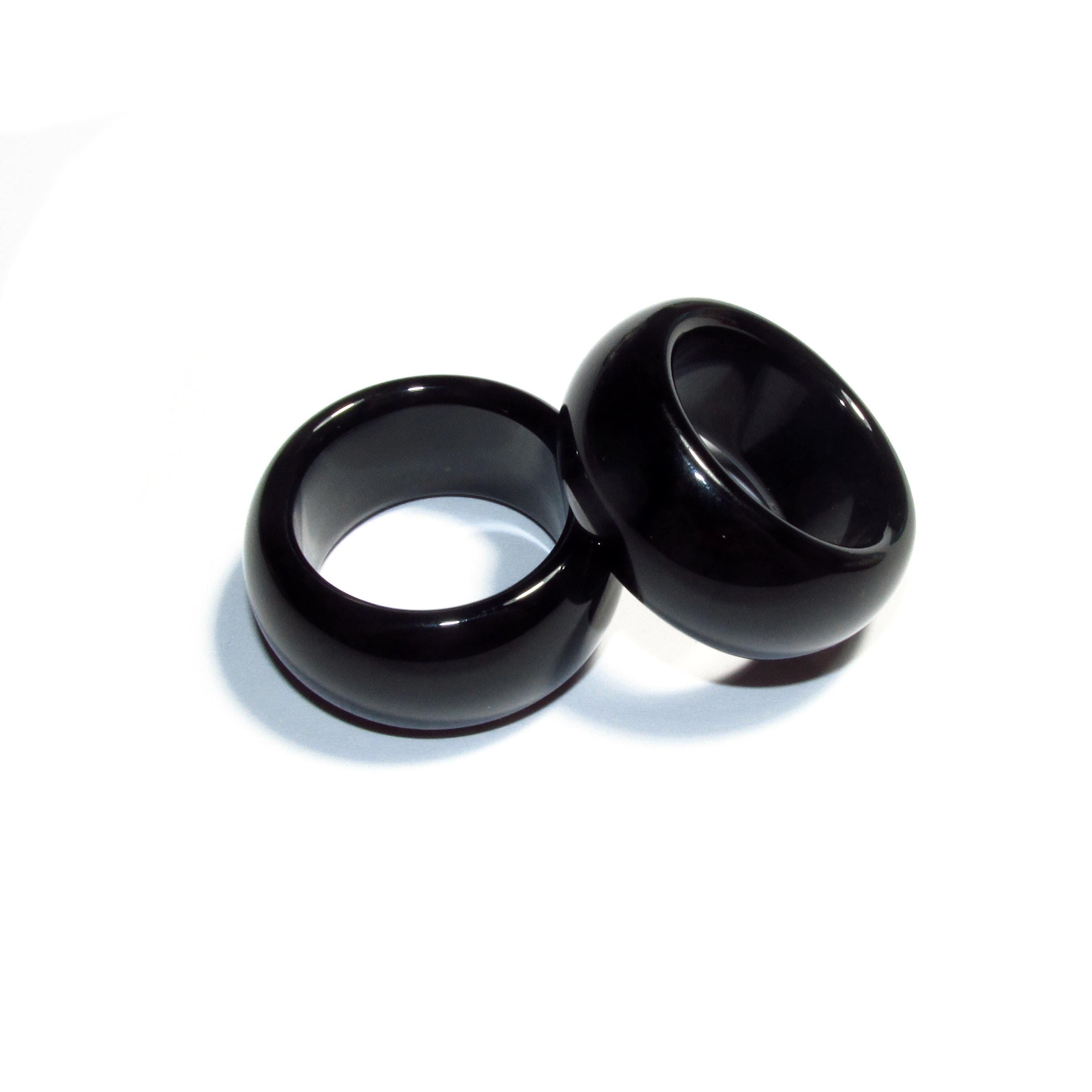 Natural Black onyx band Ring size 12 1/2, 13, Black onyx stone ring, Band Ring, Natural Gemstone ring, Unisex rings, Solid gemstone