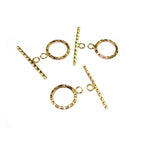 14K Yellow Gold filled Flat Toggle Clasps size 13 mm, Gold Filled Toggle clasp, Jewelry making, 14K Gold Filled clasp, Gold Filled - 1 piece