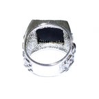 Black onyx man ring 925 sterling silver size 8 1/2, Handmade ring, single copy, sterling silver, natural onyx, man ring, black gemstone