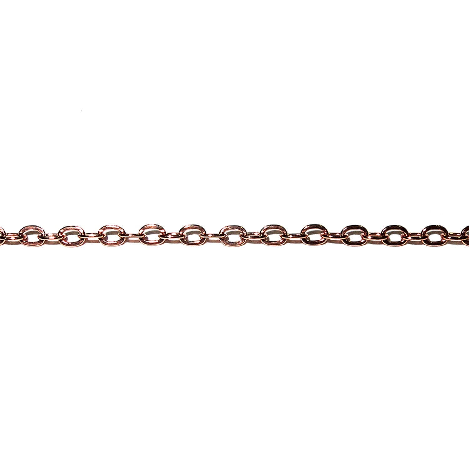 1.8 mm Rose gold filled oval cable chain, chain, gold filled chain, Gold filled chain oval, Rose gold filled, Jewelry making - 1 Ft (30 cm)