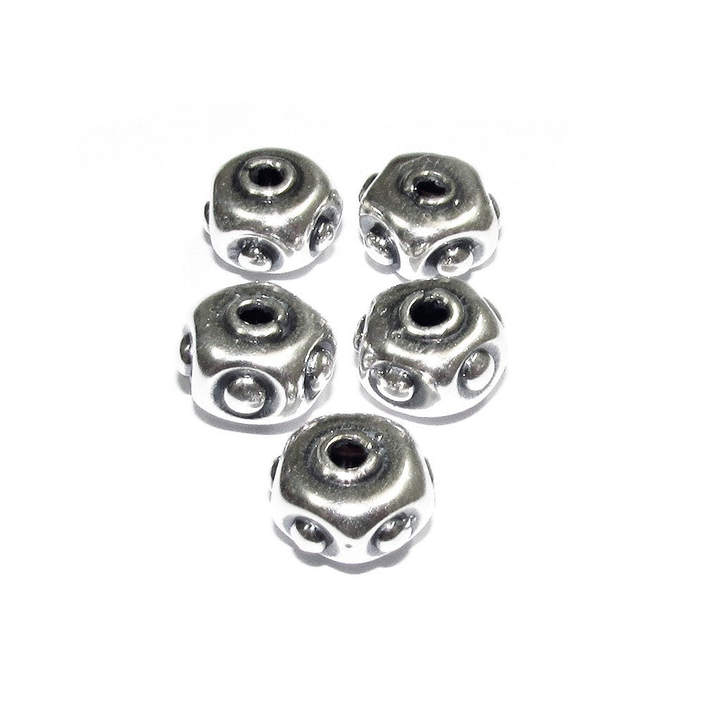 925 sterling silver handmade beads BB76, handmade, silver beads, Jewelry making, handmade beads, decorative beads, Original beads - 1 piece