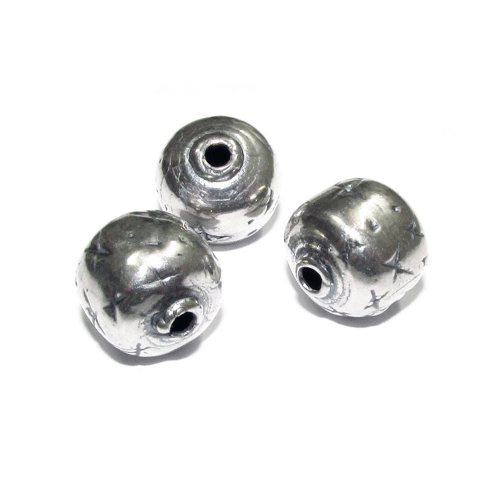 925 sterling silver handmade beads BB16, handmade beads, silver beads, Jewelry making, decorative beads, Original bead, Large bead - 1 piece