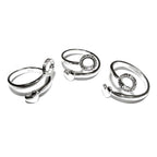 925 sterling silver open blank ring with bezel cup 6 mm, bezel cup, silver ring, base ring, Jewelry making, Setting, Ring - 1 piece