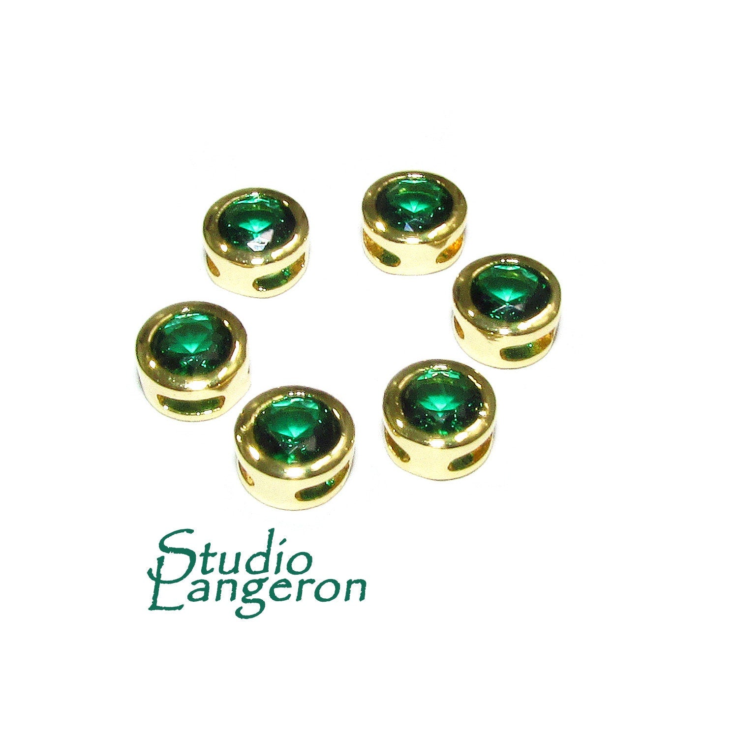 14K yellow gold filled decorative round beads with chalcedony size 5.4x3.2 mm, Jewelry making, Gold filled beads, chalcedony - 1 piece