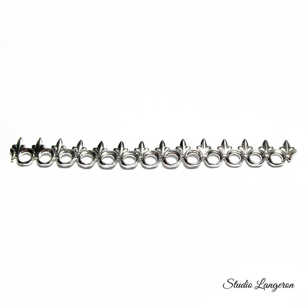 999 Fine silver Casted Bezel wire size 6.7x0.71 cm (2.6 inch) - 1 piece