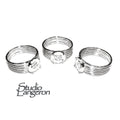 925 sterling silver blank ring with bezel cup 8 mm size 6, 7, 8, jewelry making, blank ring, silver ring, bezel cup - 1 piece