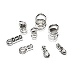 925 sterling silver Crimp End Caps sizes 0.7 - 5.0 mm, silver end caps, end caps, Jewelry making, End caps findings - 1 pair (2 piece)