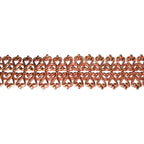 Natural Copper Bezel wire, Gallery wire, Gallery ribbon, Gallery pattern, Copper, Jewelry making, Setting, Copper wire - 4 inch (10 cm)