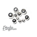 925 sterling silver seamless round shiny beads size 2.0-18.0 mm, Silver beads, Jewelry making, Silver findings, Sterling silver - 1 piece