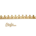 14K Yellow Gold filled Gallery wire, Bezel wire, Gallery ribbon, Gallery pattern, Gold Filled Wire, Gold Filled Setting - 4 inch (10 cm)