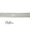 935 Argentium Silver Bezel wire, Gallery wire, Gallery ribbon, Gallery pattern, Jewelry making, Setting, Silver wire - 4 inch (10 cm)
