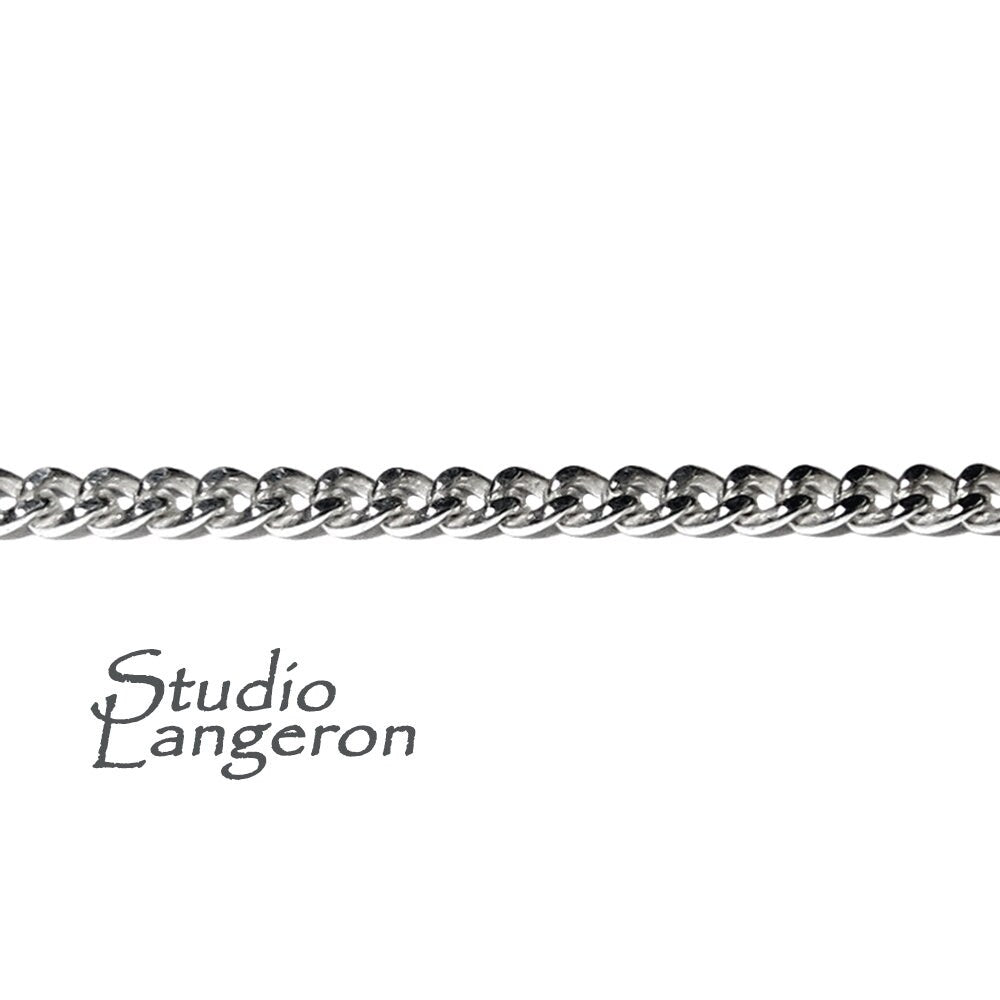 1.5 mm 925 Sterling Silver panzer chain, panzer chain, 925 silver shiny chain, silver chine, Jewelry making - 1 Ft (30 cm)