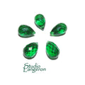 Natural Chrome diopside Teardrop faceted Beads size 9x6mm, Chrome diopside Gemstone, Jewelry making, Gemstone Teardrop beads - 1 piece