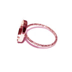 14K Rose gold filled decorative blank ring with bezel cup 10x14 mm size 4 - 11, Base ring, Bezel cup, Setting, Jewelry making - 1 piece