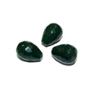 Natural African emerald Teardrop faceted half drilled Beads size 14x10 mm, Natural emerald, Half Drilled Beads, Jewelry making - 1 piece