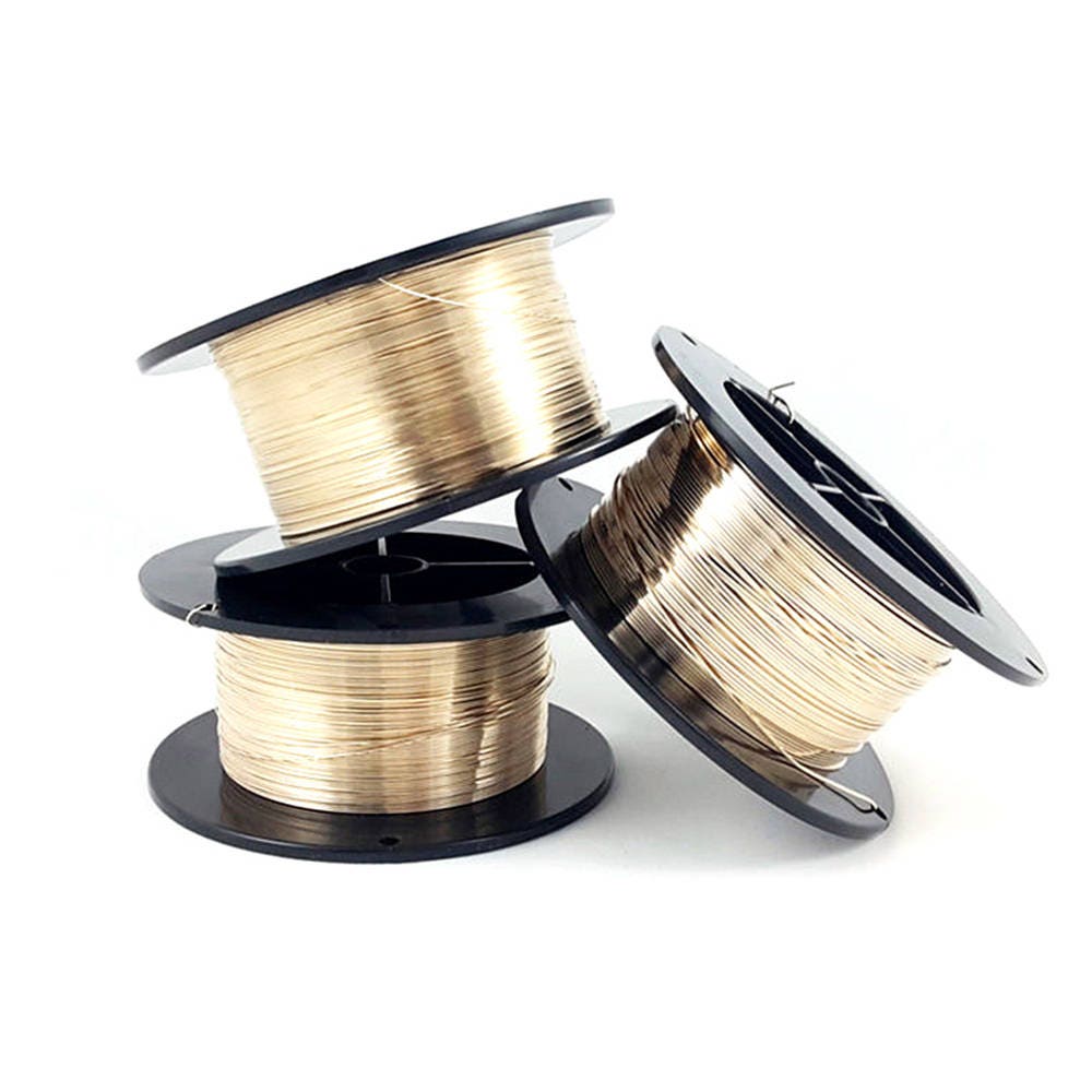 18K solid yellow gold wire half-hard thickness 28, 24, 22, 20, 18, 16 GA, wire solid gold, 18K solid gold, Jewelry making – 4 inch (10 cm)
