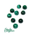 4 mm Malachite Cabochon, Natural Gemstone, Calibrated Size, Malachite gems, Gemstone Round, cabochon, Jewelry making - 1 piece