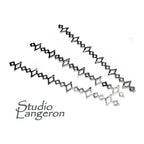 999 Fine silver Casted Bezel wire size 6.5x0.7 cm (2.6 inch), Gallery wire, Setting silver, Gallery pattern, Jewelry making - 1 piece