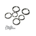 5 pcs/Pkg 925 Sterling Silver Round Split Rings size 5, 6, 7, 8, 9 mm, Split ring, Jump split ring, Jewelry making, 925 Silver split ring
