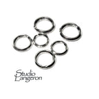 5 pcs/Pkg 925 Sterling Silver Round Split Rings size 5, 6, 7, 8, 9 mm, Split ring, Jump split ring, Jewelry making, 925 Silver split ring