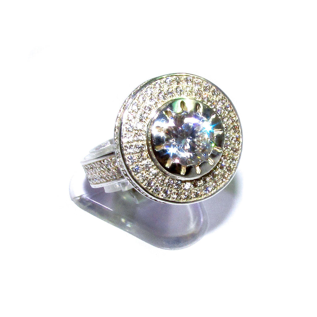 Statement White topaz ring 925 sterling silver size 7, Handmade ring, single copy, Sterling silver, Natural White topaz, White gemstone