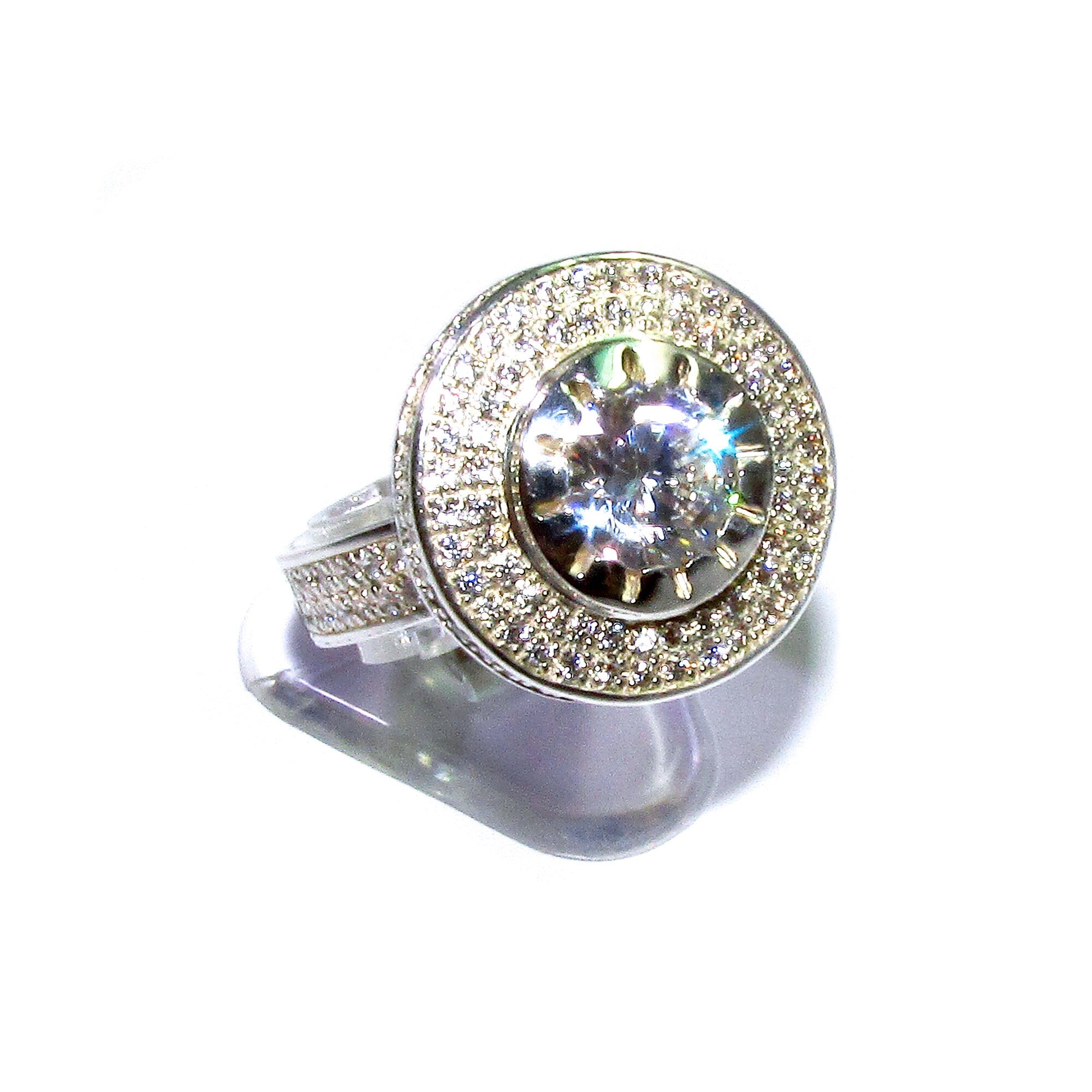 Statement White topaz ring 925 sterling silver size 7, Handmade ring, single copy, Sterling silver, Natural White topaz, White gemstone