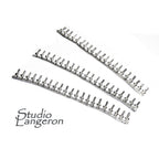 999 Fine silver Casted Bezel wire size 6.0x0.6 cm (2.4 inch), Gallery wire, Setting silver, Gallery pattern, Jewelry making - 1 piece