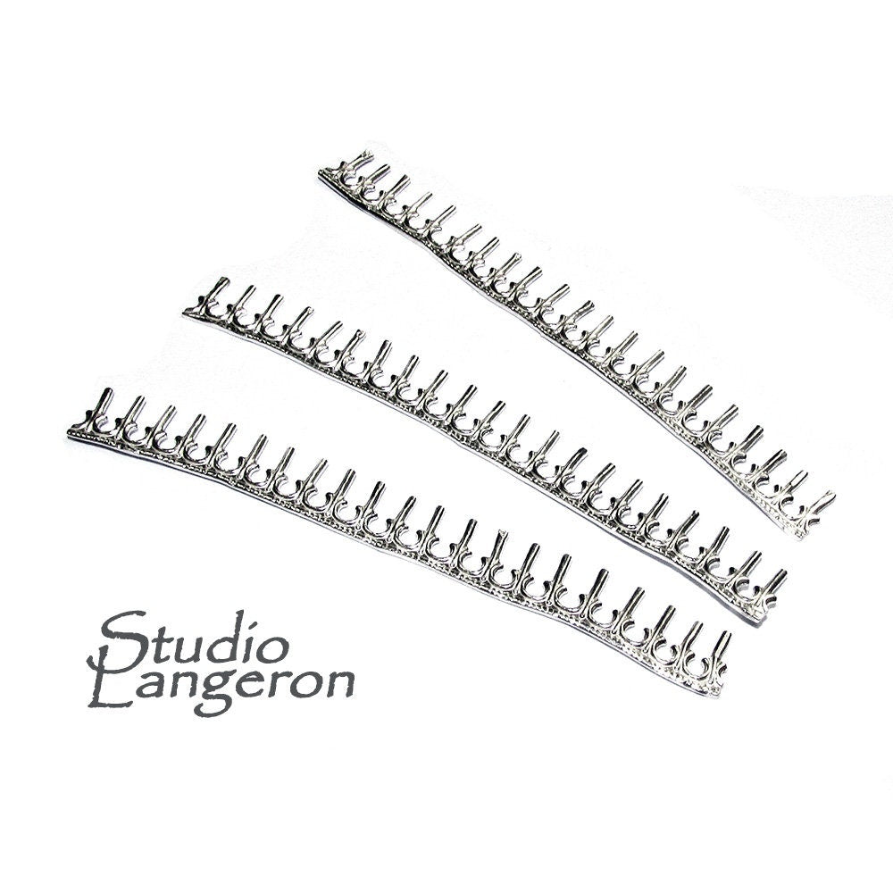 999 Fine silver Casted Bezel wire size 6.0x0.6 cm (2.4 inch), Gallery wire, Setting silver, Gallery pattern, Jewelry making - 1 piece