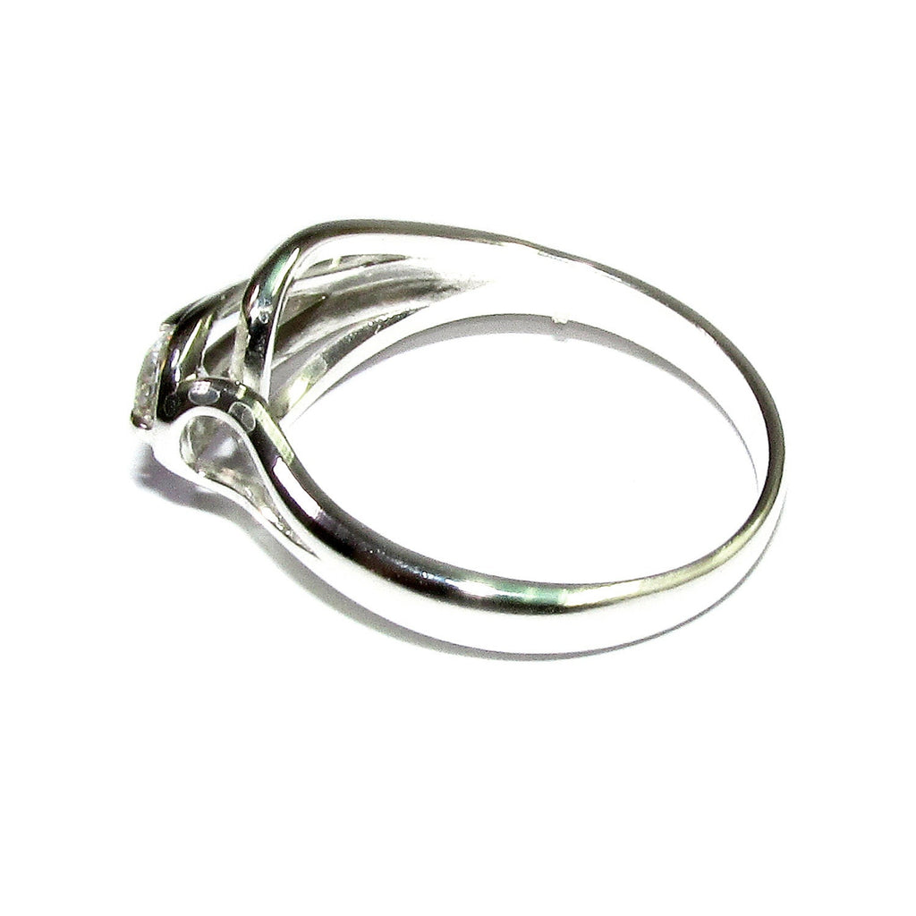 White topaz ring 925 sterling silver size 7, Handmade ring, single copy, sterling silver, White topaz ring, silver ring, Gift ring