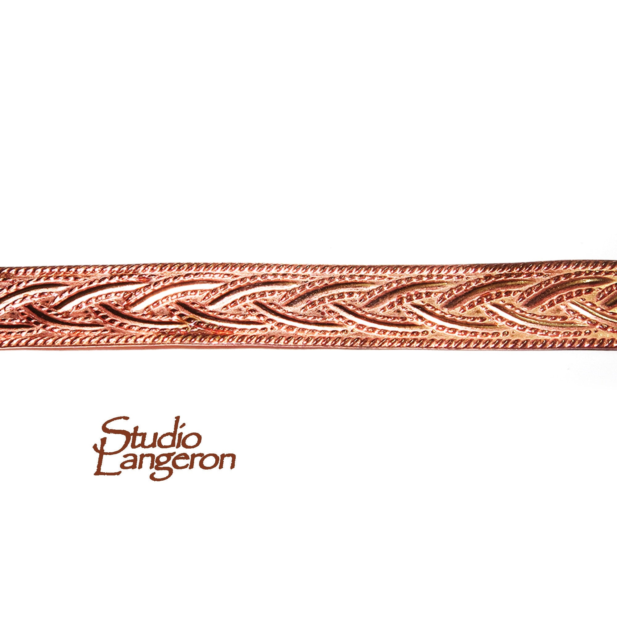 Natural Copper Bezel wire, Gallery wire, Gallery ribbon, Gallery pattern, Natural Copper, Jewelry making, Copper wire - 4 inch (10 cm)