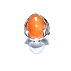 Statement Chalcedony ring 925 sterling silver size 7 1/2, Handmade ring, single copy, 925 sterling silver, Natural Chalcedony, gemstone