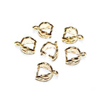 14K Yellow Gold Filled Decorative Pinch Pendant Bail size 9.0x5.0mm, Jewelry Making, Bail gold filled - 1 piece