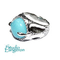 Amazonite ring 925 sterling silver size 6, Handmade ring, single copy, sterling silver, Amazonite, silver ring, gemstone, ring, Turquoise