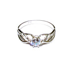 White topaz ring 925 sterling silver size 5, Handmade ring, single copy, sterling silver, White topaz ring, silver ring, Gift ring