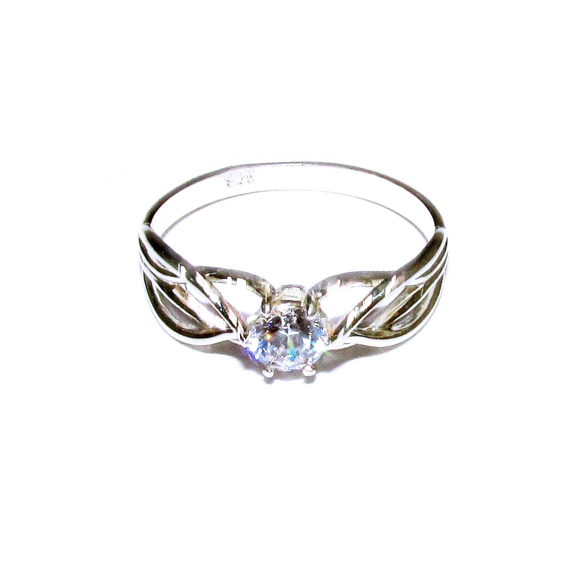 White topaz ring 925 sterling silver size 5, Handmade ring, single copy, sterling silver, White topaz ring, silver ring, Gift ring