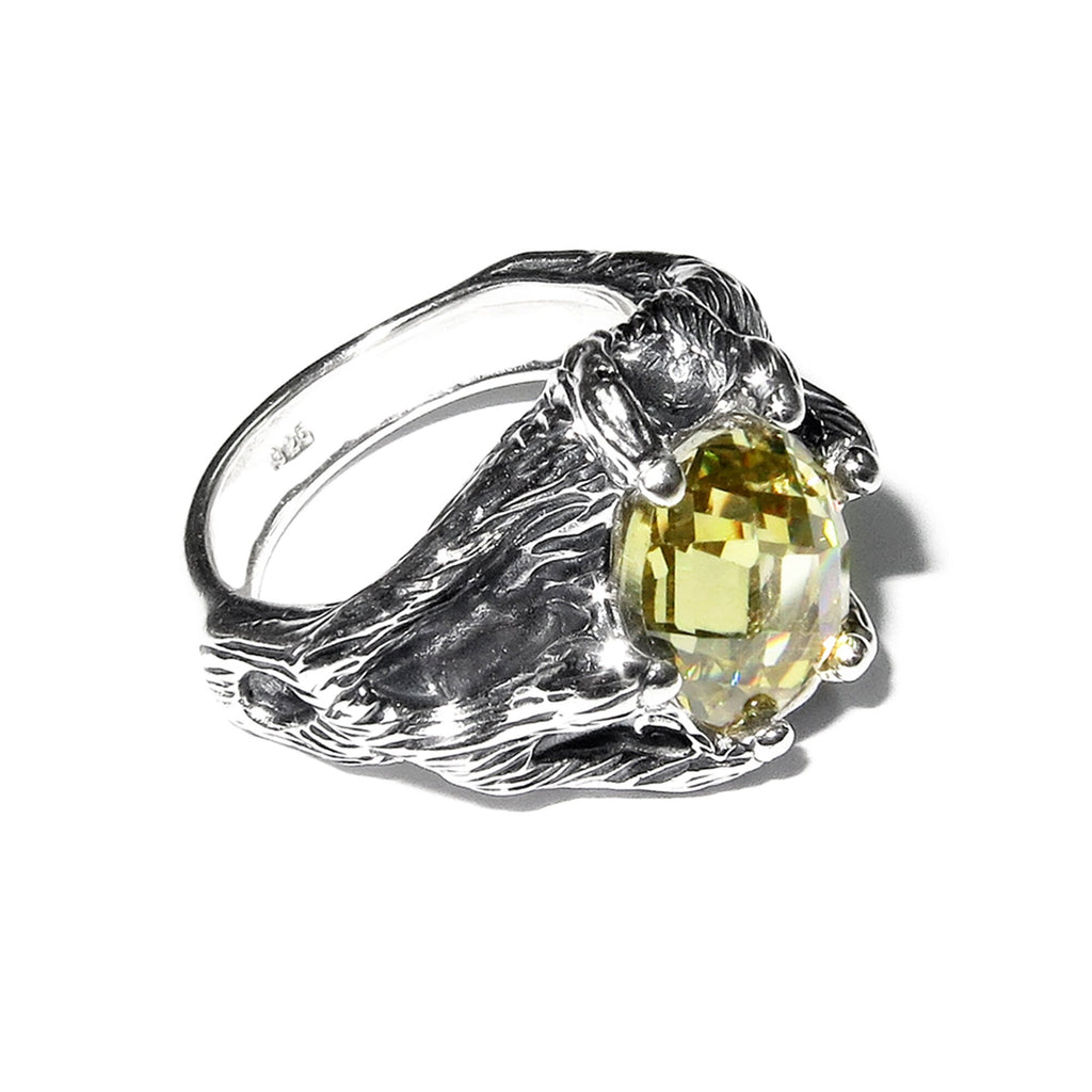 Citrine ring 925 sterling silver, size 5, Handmade ring, single copy, 925 sterling silver, Natural Citrine, silver ring, gemstone, Citrine