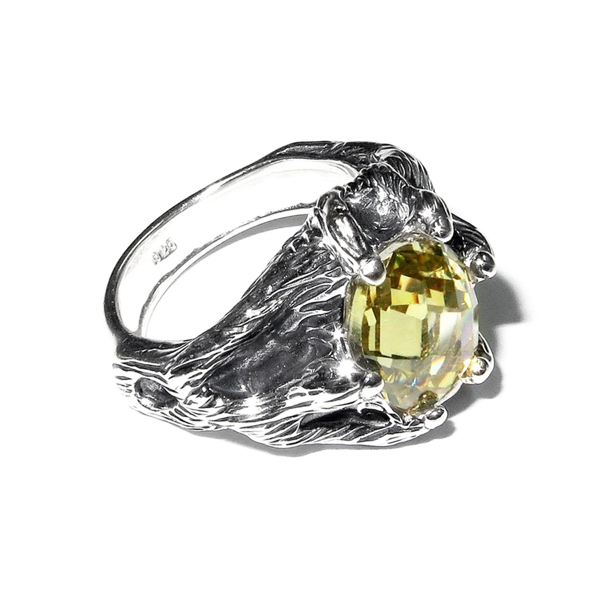Citrine ring 925 sterling silver, size 5, Handmade ring, single copy, 925 sterling silver, Natural Citrine, silver ring, gemstone, Citrine