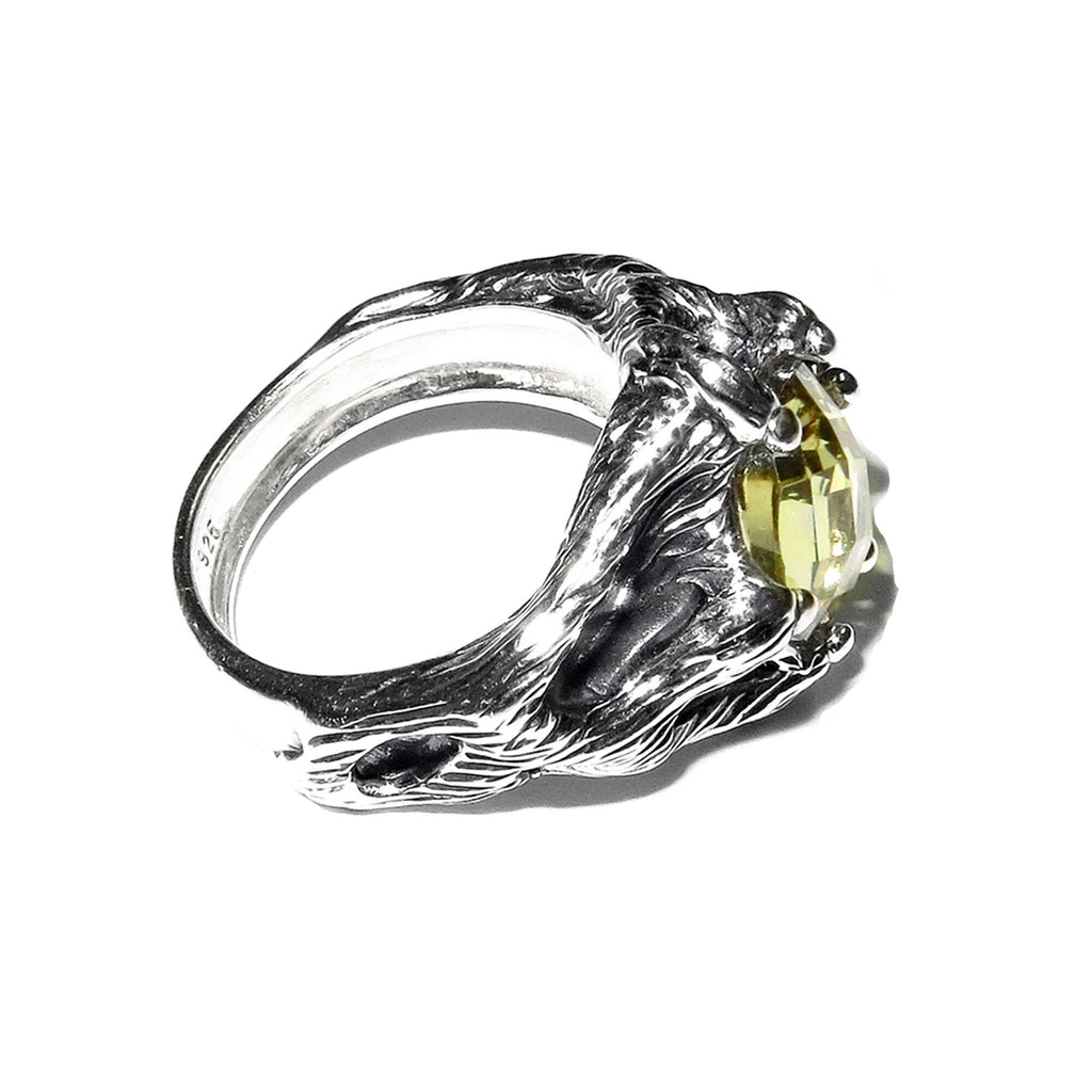 Citrine ring 925 sterling silver, size 5, Handmade ring, single copy, 925 sterling silver, Natural Citrine, silver ring, gemstone, Citrine
