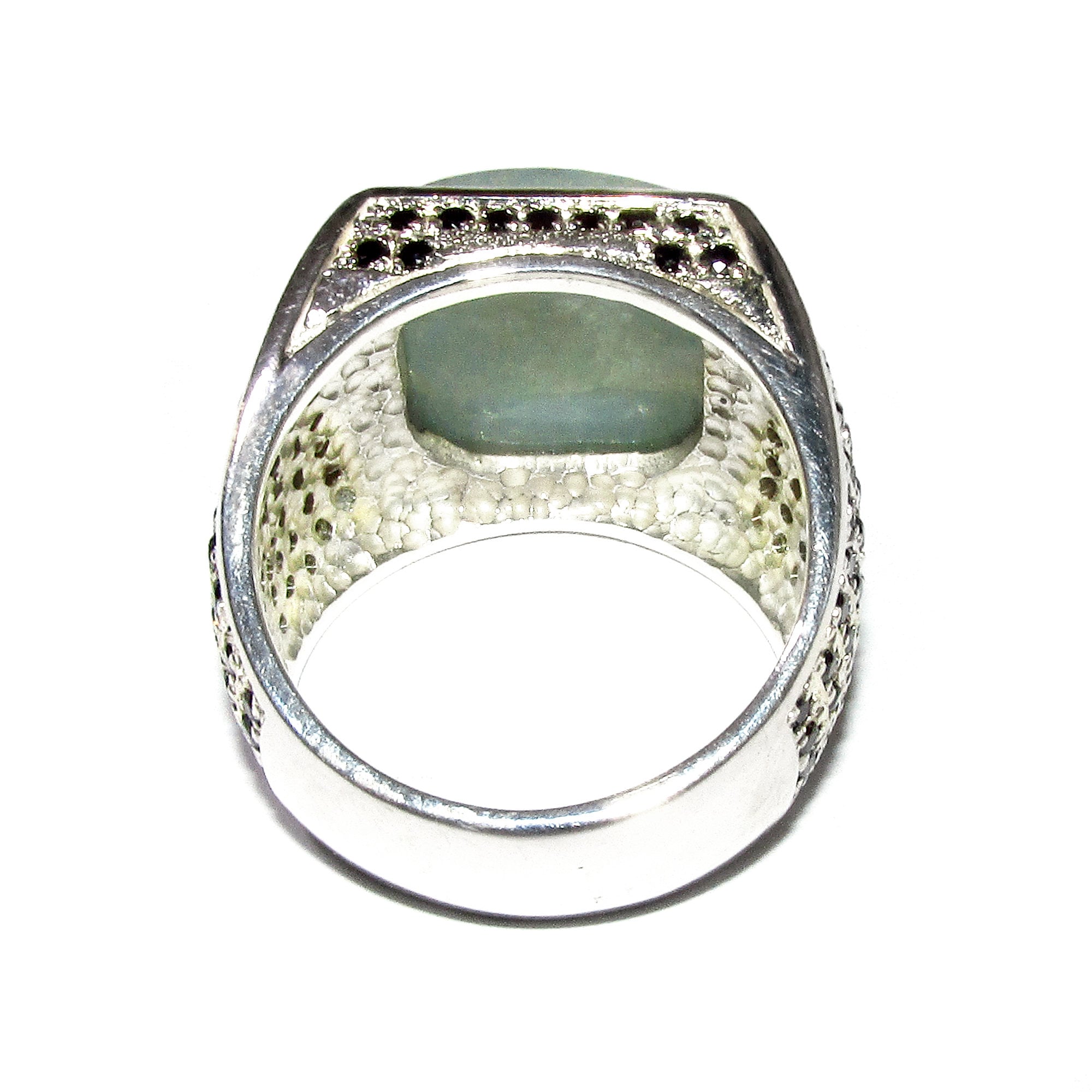 Amazonite man handmade ring 925 sterling silver size 9 1/2, single copy, sterling silver, natural Amazonite, man ring, Handmade ring
