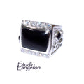 Black onyx man ring 925 sterling silver size 8 1/2, Handmade ring, single copy, sterling silver, natural onyx, man ring, black gemstone