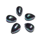 Natural Sea shell pearl Teardrop half drilled Beads size 10x7 mm, Natural shell pearl Matching, Half Drilled Beads, Jewelry making - 1 piece