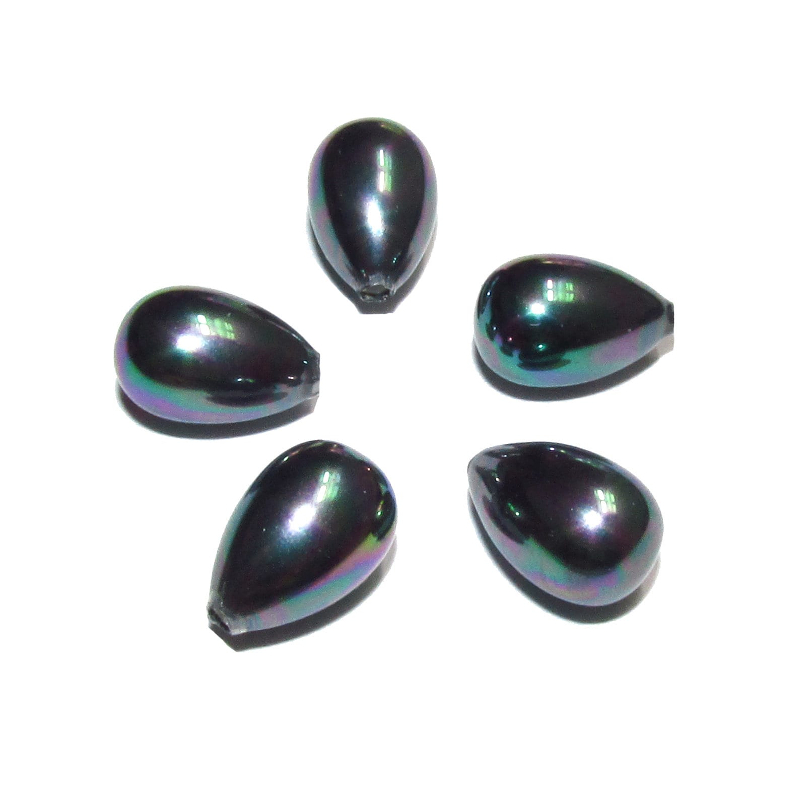 Natural Sea shell pearl Teardrop half drilled Beads size 10x7 mm, Natural shell pearl Matching, Half Drilled Beads, Jewelry making - 1 piece