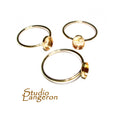 14K Yellow solid gold blank ring with bezel cup 6x8mm size 4 - 11, Base ring, Solid gold ring, bezel cup, Jewelry making, Setting - 1 piece
