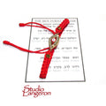 Red string bracelet, Red bracelet with prayer, Jerusalem, Judaism, Red string from Israel, Ben Porat prayer, Jerusalem, Israel, Evil eye