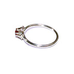 Garnet ring 925 sterling silver size 8 1/2, handmade ring, single copy, sterling silver, Garnet, 925 silver ring, gemstone, Gift ring