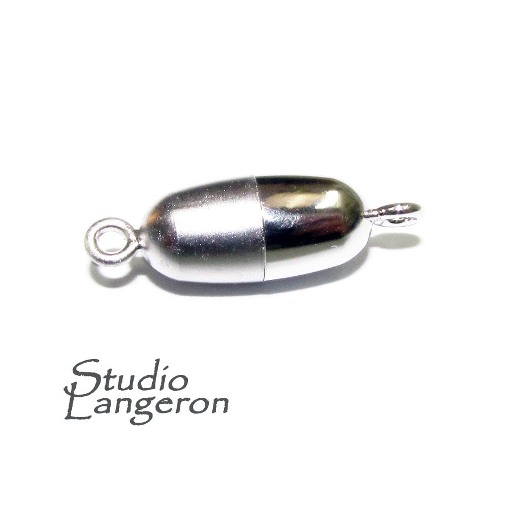 925 Sterling Silver 925 Decorative Magnetic Clasps, Magnetic clasp, Silver clasp, Clasp, Jewelry making, 925 silver clasp - 1 piece