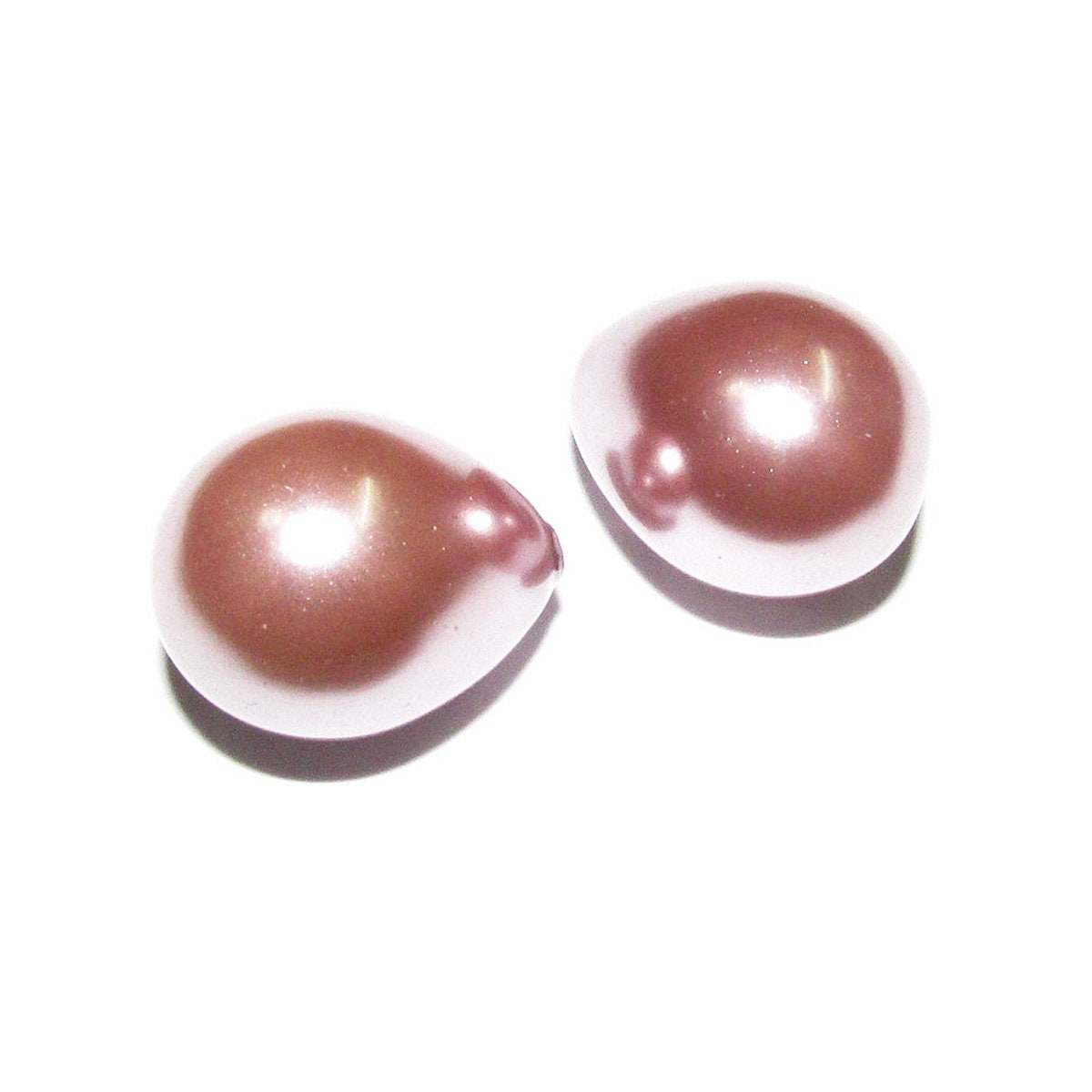 Natural Sea shell pearl Teardrop half drilled Beads size 16x12 mm, Natural shell pearl Matching Half Drilled Beads, Jewelry making - 1 piece
