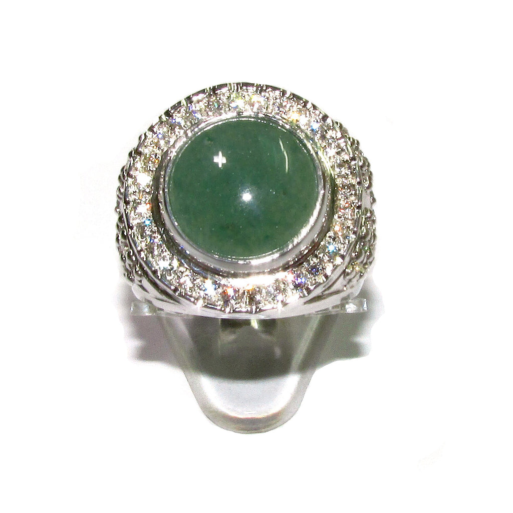 Chrysoprase ring 925 sterling silver size 9, handmade ring, single copy, Cocktail ring, Statement Ring, Chrysoprase, silver ring, gemstone