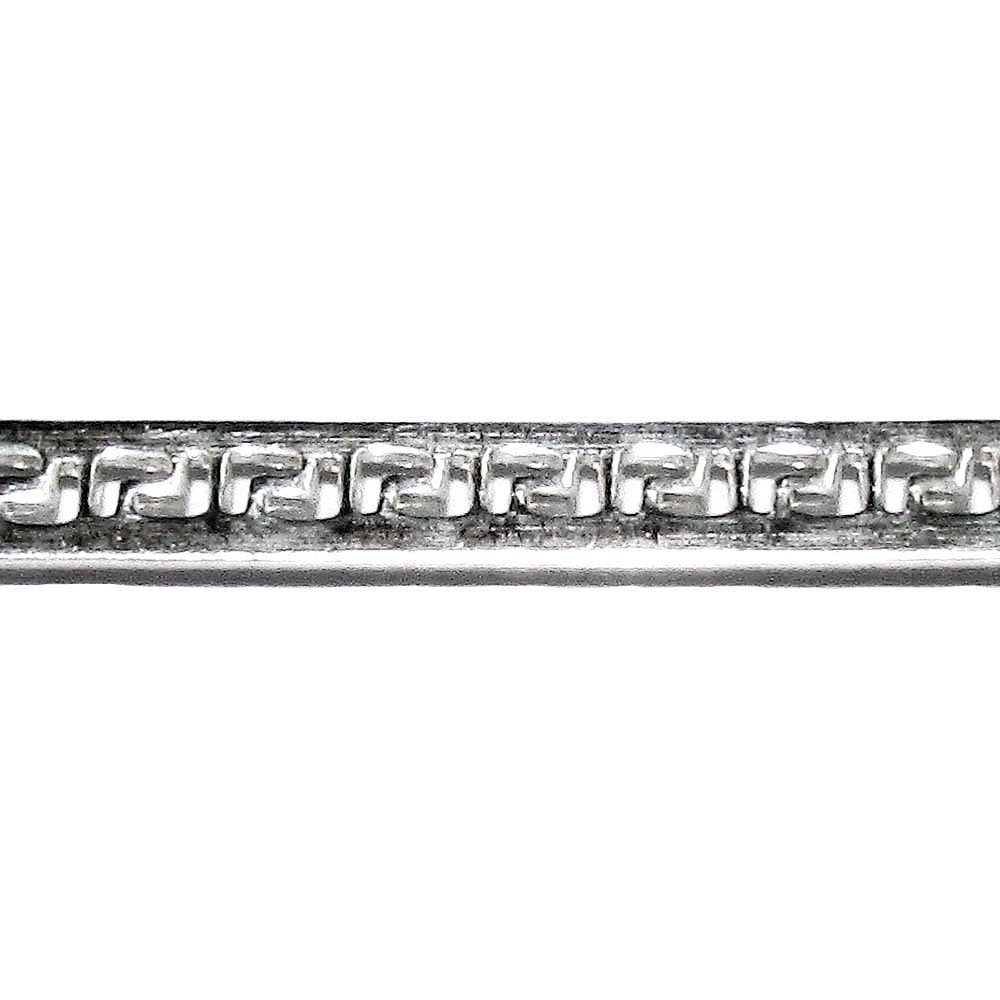 935 Argentium Silver Bezel wire, Gallery wire, Gallery ribbon, Gallery pattern, Setting, Jewelry making, Silver wire - 4 inch (10 cm)