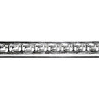 935 Argentium Silver Bezel wire, Gallery wire, Gallery ribbon, Gallery pattern, Setting, Jewelry making, Silver wire - 4 inch (10 cm)